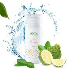 Alpika siero anti-acne – siero viso vegano con ingredienti naturali al 99% – siero vitaminico viso – siero naturale per la cura del viso per tutti i tipi di pelle – siero anti-acne vitamina C (30 ml)