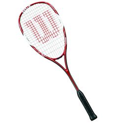 Wilson Tour 150 1/2 Cvr Raquete de Squash, cor vermelha/branco, tamanho único