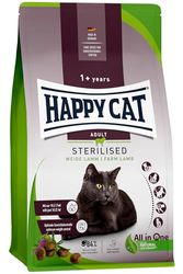 Happy Cat 70584 - gesteriliseerde volwassen wilgenlam - kattendroogvoer voor gesteriliseerde katten en kater - 1,3 kg inhoud