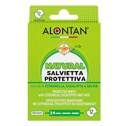 Alontan naturalne chusteczki ochronne 12 sztuk