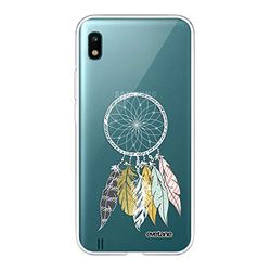 Evetane Kompatibel med Samsung Galaxy A10 360 helkropp främre rygg resistent smalt skyddande fast fodral transparent skandinavisk drömfångare modemönster