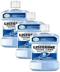 Listerine Bain de Bouche Quotidien, Anti Tartre Dentaire, Menthe Arctique, pour une Haleine Fraîche, 500ml (Lot de 3)