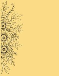Composition Notebook for Free Expression: Take Notes in Floral Paperback: Sunflower | Botanical Cover Design | Lined | 110 Ruled Pages