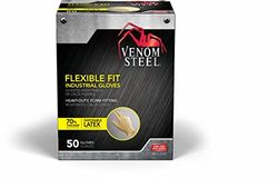 Venom Steel 50-Count One Size Fits All Latex Cleaning Gloves