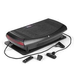 FitEngine 4D trilplaat | 60 intensiteitsniveaus & 4 vibratiemodi | gebogen design met LED-verlichting | incl. armbandbediening, expanderbanden en draadloze verbinding