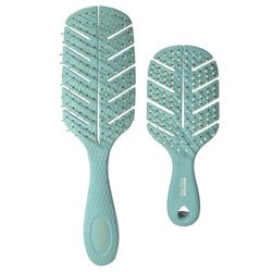 Beter - Pack Brosse Detangling Natural Fiber Grande et MINI, Brosse Démêlante et Anti-Tirage, Matériaux Durables et Vegans, Dents, Pour Tous Les Types de Cheveux, Édition Limitée Été 2025