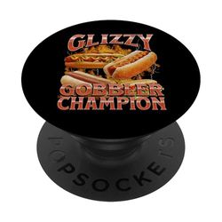 Glizzy Gobbler Funny Wiener Hot Dog Meme Bootleg Gráfico PopSockets PopGrip Adhesivo