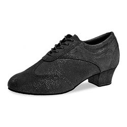 Diamant TANZSCHUHMANUFAKTUR 183-034-550-A Dance Shoe, Schwarz Glitzer