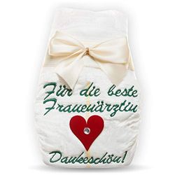 Cadeau de remerciement pour femme - Tanjo - Couches brodées - Pour la meilleure médecine féminine - 1 enfant - Remercie d'un cœur bat - Joie de remerciement - Maman Papa - Cadeau de naissance