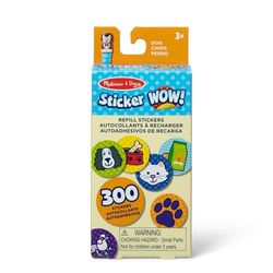 Melissa & Doug Sticker WOW 300+ navulstickers voor stickers stempelen kunst en ambachten fidgetspeelgoed verzamelobjecten - hondenhuisdieren thema, diverse (alleen stickers) - Verwijderbare stickers