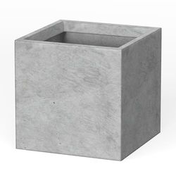 Kante Maceta Cuadrada Ligera y Moderna, Elegante Maceta de jardín Hecha a Mano para Uso en Interiores y Exteriores, hormigón Natural, 10 x 10 x 10 Pulgadas