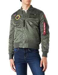 ALPHA INDUSTRIES MA-1 Air Force Jas, groen (Vintage Green-432), maat 3XL voor heren, groen (vintage green - 432), 3XL