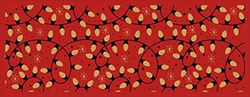 Doge Milano Chemin de cuisine, 100% Made in Italy, Tapis antitache avec impression numérique, Chemin de table antidérapant et lavable, Modèle de Noël - Carissa, cm 140x52