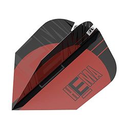 Target Darts Hema Pro Ultra-Vuelos para Dardos, Unisex, Rojo y Negro, No.6