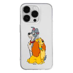 Ert Group Funda para teléfono móvil Apple iPhone 14 Pro Original y con Licencia Oficial de Disney con diseño Lady and The Tramp 003, ParCialmente Transparente