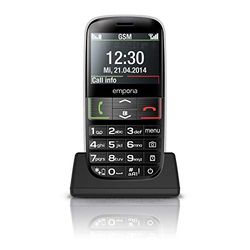Emporia Euphoria Black 2.3" Easy To Use 2G – official UK and Ireland version
