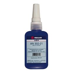 RIEGLER Lock AN 302-21 Adhésif anaerober faible résistance visco-élastique anti-vis Temp. -60 °C à 150 °C, 50 ml.