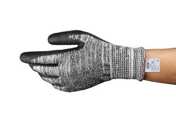 Ansell Edge 48-705 Guantes de Trabajo de Seguridad, Protección Mecánica, Talla 9 (L), Negro (12 Pares)