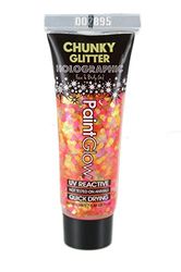Paintglow - Gel per viso e corpo con glitter olografici UV, 13 ml