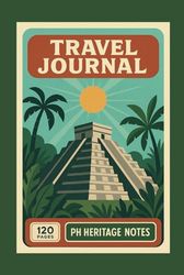 Travel Journal - Retro Blank Notebook for Adventures: Vintage - Classic Diary, Sketchbook: Your Inspiring Daily Companion and the Perfect Gift for ... Hardcover, 120 Blank Pages, 6" x 9", A5