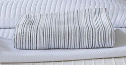 VIALMAN Foulard Toscane 5 | Canapé Plaid | Couette Multi-usages | Taille 230x260cm | Couette Grise