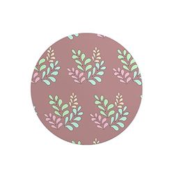 Questo Casa, Rund musmatta med digitalt tryck, halkfri baksida, för kontor och hem, diameter: 22 cm