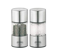 KuchenProfi 8,5 cm Weense Molen Set Geborsteld Zilver Glas