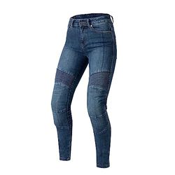 OZONE MOTO Agness II Lady Jeansy motocyklowe damskie | Podszewka z włókna aramidowego | Ochraniacze kolan poziom 2 | Kieszenie na ochraniacze bioder i kości ogonowej | Slim Fit