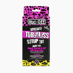Muc-Off Kit Tubeless Completo per Biciclette Tubeless Ready, X-Country - Include Nastro Tubeless, Pezze Riparazione Tubeless, Valvole Tubeless e Liquido Tubeless
