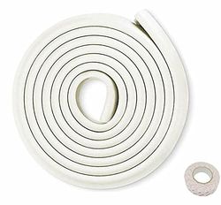 HIMRY 5 Mètre Rouleau en Mousse Anti Choc Protecteurs Bords de Table, L-Forme Rouleau Mousse Bord Protecteur, Anti-Crash Protection sur Bords De Table, Off Blanc KXD7000 Off White