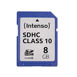 Intenso SDHC Memory Card, Class 10, 8 GB, Blue