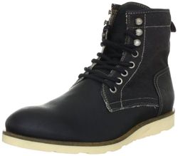 JACK & JONES PREMIUM JJ Trade PRM 12059931 - Zapatillas Fashion de Cuero para Hombre, Color Negro, Talla 46