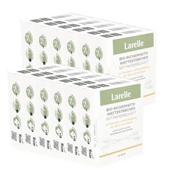 Larelle GOTS Ecocert - Juego de 12 bastoncillos de algodón para bebé, 720 unidades, con zona de seguridad adicional, varillas de limpieza, cosméticos, cuidado corporal, GOTS Ecocert, para orejas