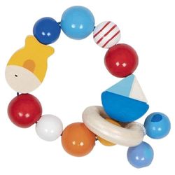 Goki Grasping Toy Elastic Fish, Infant and Baby Activity Toy, Fine Motor Skills, For Ages 0+