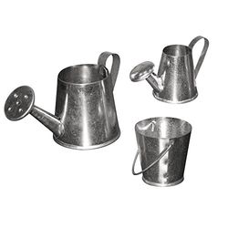 Rayher 2511500 Metal de jarras Set, 3 – 5 cm, 3 Unidades