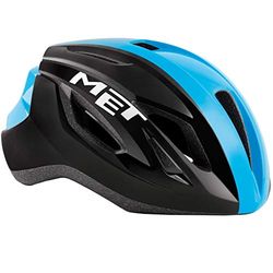 MET Helm Strale S (52-56), volwassenen, uniseks, meerkleurig (zwart/blauw)