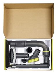 RYOBI Kit Accessoires Aspirateur RAKVA04 – 4 Buses + Raccords – Nettoyage Sol, Voiture, Meubles – Compatible Aspirateurs 18V RYOBI