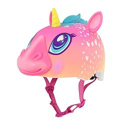 RASKULLZ Unisex-Jeugd Regenboog Eenhoorn Helm, Multi, 50-54cm