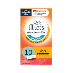 Lil-Lets Non-Applicator Ultra Tampons, Pack of 10