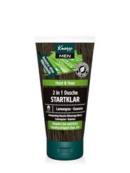 Kneipp MEN 3 in 1 - Doccia da uomo, taglia da viaggio, gel doccia tonificante per pelle, capelli e viso, vegano, formula senza microplastica, 50 ml