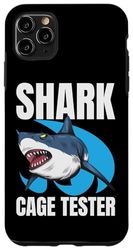 Carcasa para iPhone 11 Pro Max Shark Cage Tester Muleta Silla de Ruedas Amputación