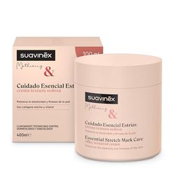 Suavinex, Anti-bristningskräm Graviditet, Förhindra bristningar, stärker elasticitet, lugnar klåda, lämplig för känslig hud, mjuk arom, lätt absorption, 95% ingredienser av naturligt ursprung, 400 ml