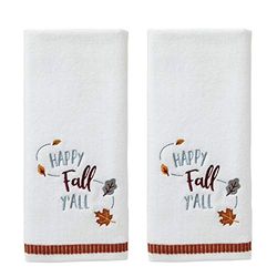 SKL HOME by Saturday Knight Ltd. Happy Fall Yall Essuie-Mains Blanc