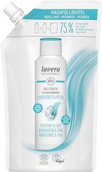 lavera Sachet recharge basis sensitiv Shampooing Soin Hydratation & Soin - sans silicone - Hydratation intense & soin douceur - vegan - cosmétiques naturels -500 ml