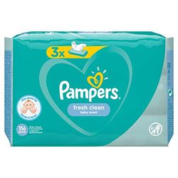 PAMPERS FRESHCLEAN babydoekjes - Set van 3 x 52 doekjes - 156 doekjes