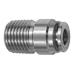 RIEGLER 135119-850.012-10 ES prosta złączka wtykowa, okrągła, R 1/2 a, wąż Ø 10, ES 1.4404, 1 szt