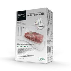 Caso 2 Rotoli di Pellicola per sottovuoto 20x600 cm, robusti e Resistenti, Saldatura Robusta, Resistenti all'ebollizione, Adatti al microonde