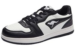 KangaROOS Unisex K-Watch Board Sneakers, Jet Black White, 43 EU