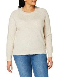 Pieces Slflulu Ls Knit O-hals Noos voor dames, Birk details: melange, M