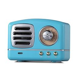 Local Makes A Comeback - Altavoz Bluetooth Retro, Radio Inteligente Inalámbrica, Bajo, Tarjeta de Audio, Mini Regalo Creativo, Azul 2